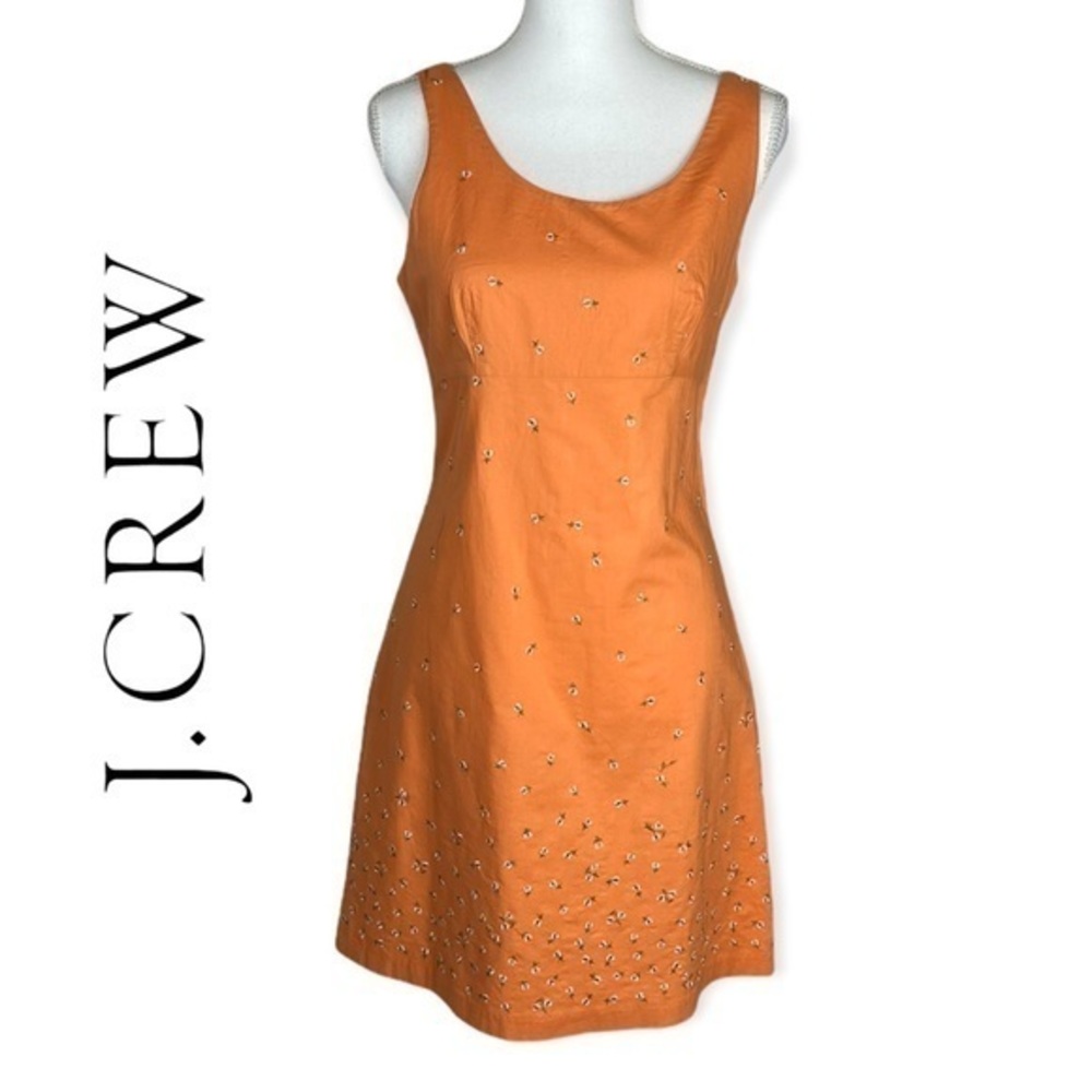 J Crew Embroidered Floral Dress